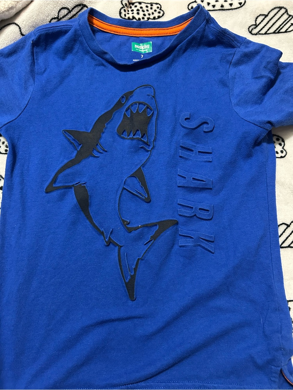3-6 Kids Shark Graphic Tee - Blue
